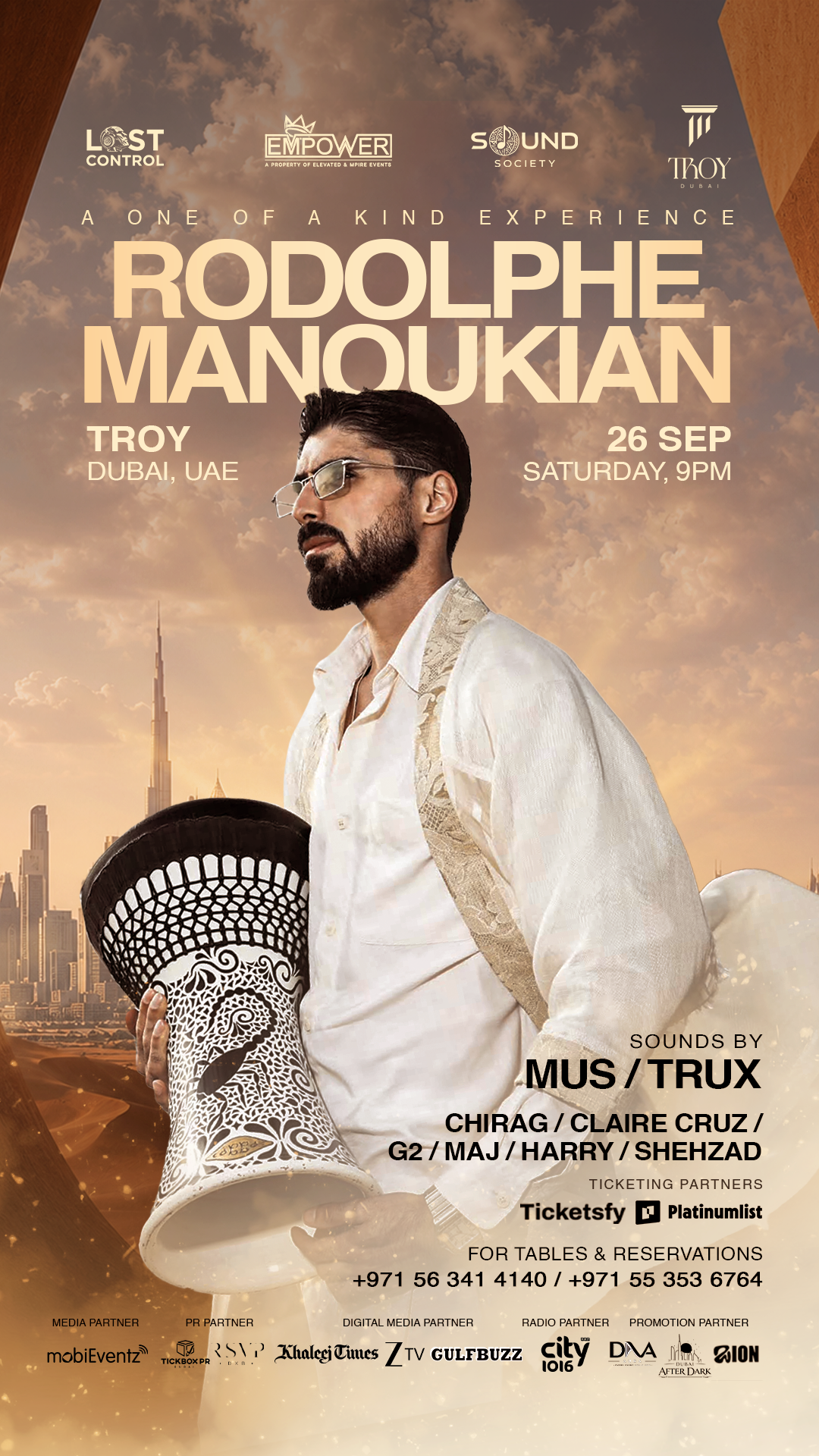 Atmosphere for Rodolphe Manoukian Live in Dubai